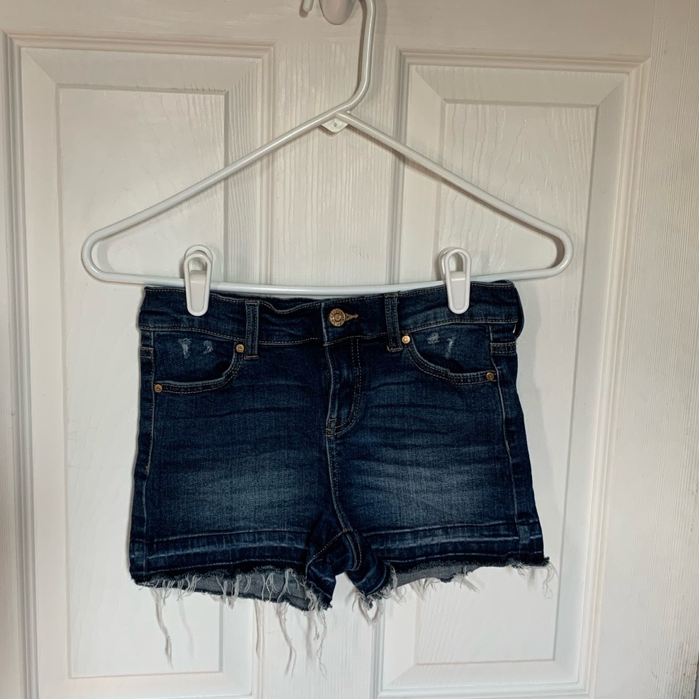 Girls Celebrity Pink Distressed Jean Shorts Size 12